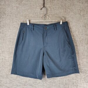 Free Fly Performance Chino Shorts Mens M Blue Outdoor Athletic 32" Waist